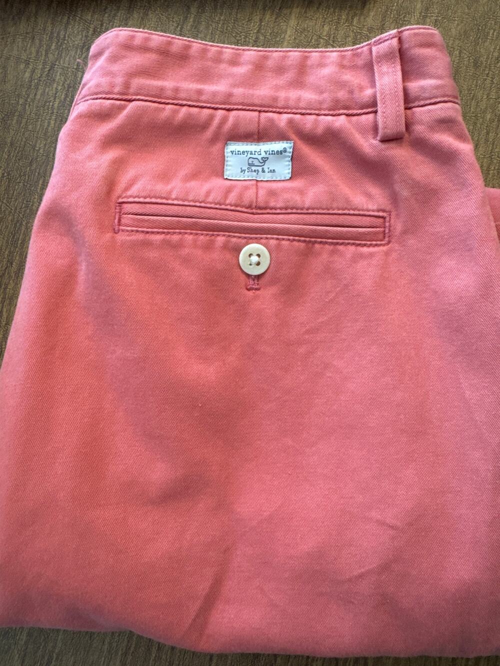 Vineyard Vines Men Club Pant Chino Pink Cotton Straight Leg Pants Size 32x30